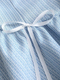 Yeknu  Sweetra Women's Cute Off-Shoulder Bow-Tie A-Line Mini Dress, Sweet & Pure, Suitable For Birthday Party, Royal Blue