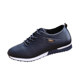 Men PU Loafers Non Slip Walking Flats Breathable Outdoor Slip on Casual Shoes for Male Work Office Driving Sneakers