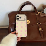 Yeknu  Fresh Yellow Pink Flowers Soft Phone Case For iPhone 14 15 16 17 Pro Max 13 17promax Case Luxury Silver Edge Protect Back Cover
