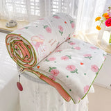 Yeknu Washed Double Gauze Spring Summer Quilt Queen Grade A Lightweight Comforter Soya Fibre Filling Soft Breathable Summer Blanket