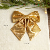Yeknu  Cisas Decorative Gold Sequin Large  Knot Hanging Ornament Winter Inclination High End Festive Supplies Gifts