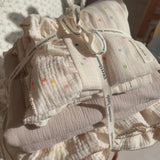 Yeknu  Pure Cotton Printed Double-Layer Yarn Quilt Cover Luxury Nude Sleeping Duvet Cover for Kids Adults Single Double Size Bedding