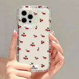 Yeknu  Flower Phone Case For iPhone 17 16 Pro Case iPhone 13 15 14 11 12 Pro Max 16E Air 8 7 Plus XR SE Transparent Shockproof Cover