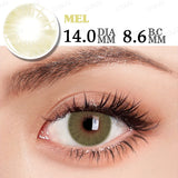 Yeknu  1Pair Color Contact Lenses for Blue Eyes Natural Pupils Green Ice Lenses Eye Color Contact Lens