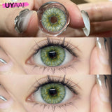 Yeknu  Color Contact Lenses with Container Tweezers Green Color Eye Lenses Blue y2k Colorcon High Quality Brown Natural Lenses