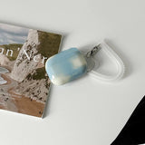 Yeknu  Niche Lns Fresh Blue Sky Sky White Cloud Earphone Set Pendant Suitable For Apple Airpods Pro2 Protective Cover