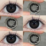 Yeknu  1 pair New Purple Halloween Colored Contact Lenses Beauty Myopia Lens for Eyes Fashion Big Eye Lenses Natural Blue Lenes