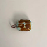 Yeknu  Blue Brown Gradient Blending Suitable For Airpods 4 Protective Case Airpods Pro 3 Generation Headphone Case