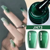 Yeknu  10ml Jelly Nude Gel Nail Polish Crystal Translucent Coffee Soak Off Semi-Permanent Varnish Base Top Coat Manicure