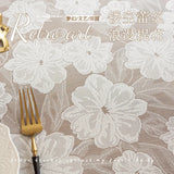 Yeknu 2025 new lace tablecloth modern simple hollow jacquard table cover atmosphere dessert table coffee table