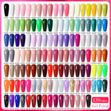 Yeknu  10ml Gold Glitter Gel Nail Polish Crystal Semi Permanent Soak Off UV Gel Varnish Nail Art Manicure Base Top Coat