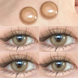 Yeknu  1 Pair Korean Lenses Colored Contact Lenses with Prescription Myopia Lenses with Degree Big Eye Lenses Gray Lenses