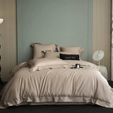 Yeknu 600TC Egyptian Cotton Soft Hotel Style Bedding Set Double Queen King Size Duvet Cover Bed Sheet/Fitted Sheet Pillowcases 4Pcs