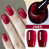 Yeknu  Jelly Transparent Gel Nail Polish Nude Pink  Color UV Soak Off Gel Varnish Jade Nail Art Gel 10ml Design Manicure
