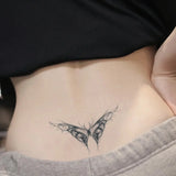 Yeknu  Sexy Dark Tattoo Herbal Temporary Tattoo Stickers, Long-lasting Waterproof for One to Two Weeks, For Women, For Arm, Leg, Chest