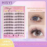 Yeknu  Self-Adhesive False Eyelashes 8 Rows - Glue-Free, Natural Look, Reusable & Easy Apply for Daily/Party Makeup (8-Pack)