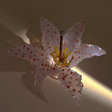 Yeknu  Handmade 3D Glass Ceramic Lily Incense Holder Ornament Glass Fragrance Ornament