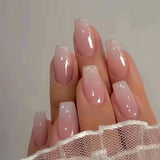Yeknu  24 PCs Fake Nails with 1 Nail Glue and 1 Nail File