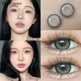 Yeknu  1 pair Natural Lenses Korean Lenses Colored Contact Lenses with Prescription Blue Lenses Big Eye Lenses Wholesales