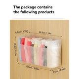 Yeknu  2-pack wardrobe clothing storage box wall-mounted for underwear, bras, socks wardrobe