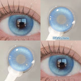 Yeknu  2PCS Halloween Myopia Contact Lenses Cosplay Colored Contact Lenses Prescription Lens Natural Pupils Eye Color Lenses
