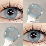 Yeknu  1 Pair(2pcs) Brown Beauty Colored Contact Lenses for Eyes Purple Halloween Lens Big Eye Lens Natural Look Gray Blue Lens