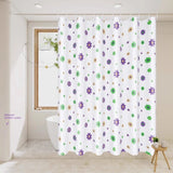 Yeknu  Transparent Waterproof Shower Curtain Bathroom Translucent Partition Curtain Easy Clean Wipe Mildew Proof Curtains with Hooks