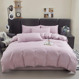 Yeknu  Polyester cotton duvet cover with pillowcase cozy couple luxury bedding set quilt cover single double bed queen king size