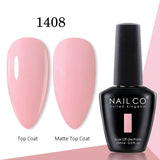 Yeknu  15ml Gel Nail Polish LED Semi-permanent Summer Varnish UV Vernis Blue Color Enamels For Nails Gellak Top Coat Base Polish
