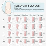 Yeknu  10Pcs Nude Short Ladder Handcrafted Press-On Nails Elegant White French Tip Edges with Diamond&Pearl Accents for Daily Nail Art
