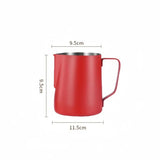 Yeknu  350/600ML Coffee Milk Frothing Pitcher Jug 304 Stainless Steel Precise Scale High Quality Latte Barista Professional CafeUtensil