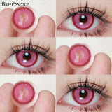Yeknu  1 Pair Korean Lenses Colored Contact Lenses Y2K Lenses Cosplay Lenses Pink Lenses Green Lenses