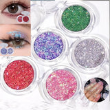 Yeknu  Multi Color Monochrome Glitter Eyeshadow Mermaid Shimmer Waterproof Compact Portable Vegan Certified Easy Blend
