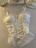 Yeknu  Clothes Blouses Sexy Crop Tops Women Corset Lace Bandage T-shirt Camisole Woman Sling Tank Top Fashion Sleeveless Waistcoat