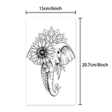 Yeknu  Lasting 15 days temporary tattoo sticker waterproof non-reflective elephant pattern sticker body art fake tattoo for girls