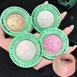 Yeknu  1pcs Planet Highlighter Powder Shiny Gradient High-gloss Powder Face Contour Brightening Long Lasting Highlight Glitter Makeup