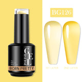 Yeknu  Rubber Base Gel Nail Polish Pink White Base Gel Top Coat Jelly Semi Transparen French Soak Off UV Nail Art Varnish