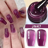 Yeknu  Jelly Transparent Gel Nail Polish Nude Pink  Color UV Soak Off Gel Varnish Jade Nail Art Gel 10ml Design Manicure