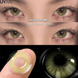 Yeknu  New Fashion Color Contact Lenses for Eyes Green Colorful Makeup High level of comfort Yearly 2pcs/pair