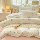 Yeknu Print Quilt Cover Girls Room Bedding Duvet Cover Skin-friendly Comforter Cover funda nordica (Pillowcase Need Order)