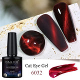 Yeknu  Transparent Cat Eye Gel Nail Polish 10ml UV Nail Art Semi Permanent Lakiery Hybrydowe Magnet SPAR Lacquer Gel Vernis Soak