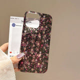 Yeknu  Ins Floral Sparkling Cute Silicone Case For iPhone 16 15 14 13 Pro Max Shockproof Back Cover Soft Glitter Bling 16Pro 15Pro Case