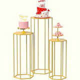 Yeknu  Large 6-sided 3-piece Storage Rack, Vase Decoration Bottle, Home Decoration, Party Decoration, Placing Cakes, Bouquets