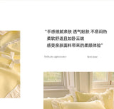 Yeknu Korean Princess Style Bedding Sets Ins Lace Bowknot Duvet Cover Fitted Sheet For Girl Woman Home Bedroom Kawaii Bed Linens