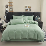 Yeknu  Polyester cotton duvet cover with pillowcase cozy couple luxury bedding set quilt cover single double bed queen king size