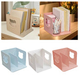 Yeknu  Holder Office File Desktop Book Sorter Unique Desktop Bookshelf for Desk Sundries