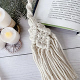 Yeknu Handwoven Macrame Curtain Tie Backs Cotton Rope Tassels Pendant Curtain Strapping  Bohemia Curtain Accesorios Wall Decoration