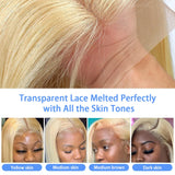 Yeknu  613 Blonde Color Lace Wig Human Hair Peruvian Straight 13x4 Lace Frontal Human Hair Wig Pre Plucked Human Hair Wig Bob Wigs