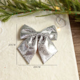 Yeknu  Cisas Decorative Gold Sequin Large  Knot Hanging Ornament Winter Inclination High End Festive Supplies Gifts