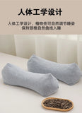 Yeknu 2025 new pure cotton three-dimensional triangular striped buckwheat pillow full buckwheat hull filling to protect cervical spine